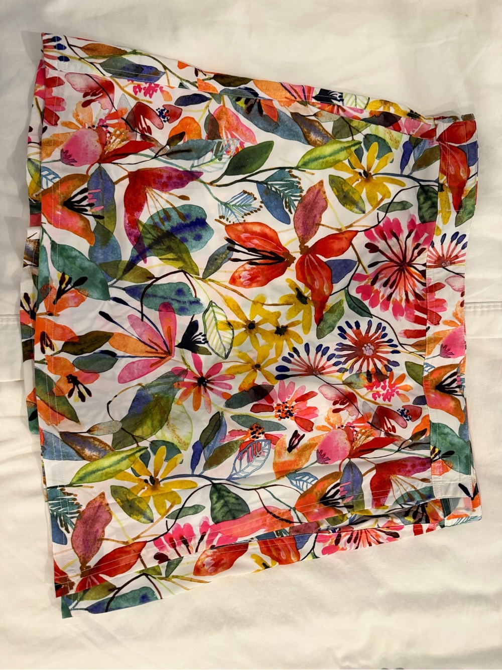 Vibrant Multicolor Floral Mini Skirt